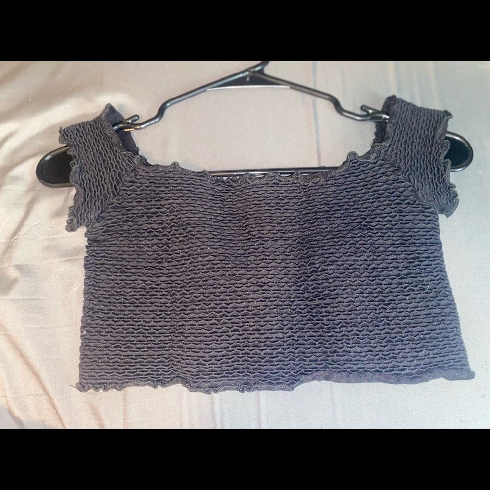 Black crop top